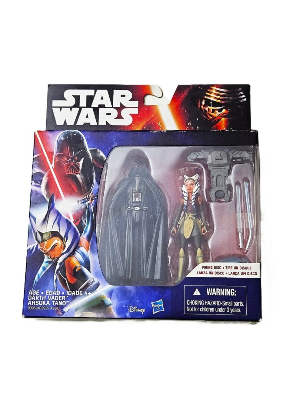 Star Wars Rebels Darth Vader vs. Ahsoka Tano Action Figures Set – New